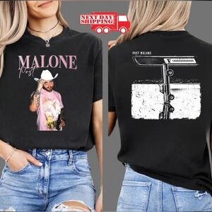 Unisex Vintage Post Malone Shirt, Retro Malone Rap Music F1 Trillion Tour Shirt